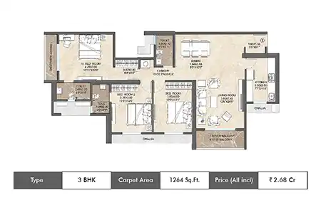 1 BHK Prima